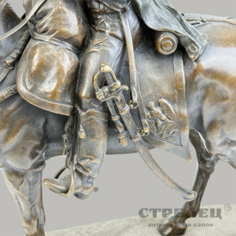 Бронзовая скульптура «En Vedette». A. de Gérické. Франция, кон. 19 в. 